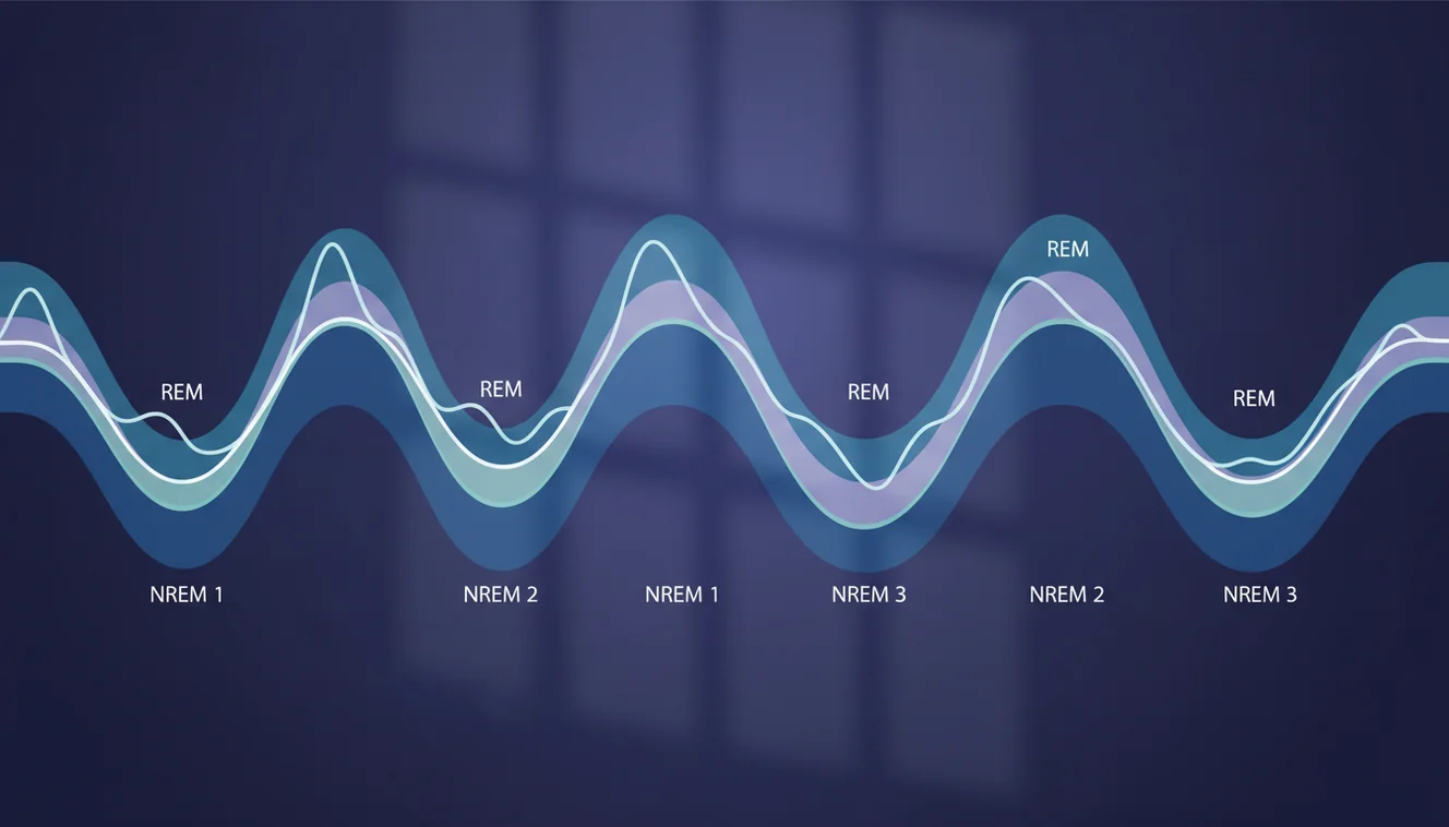 Sleep cycle stages graphic