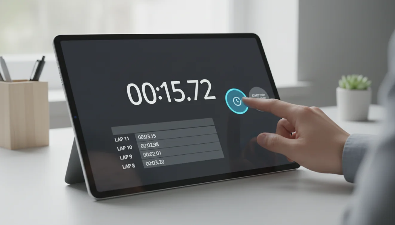 Lap timer tracking results for interval training